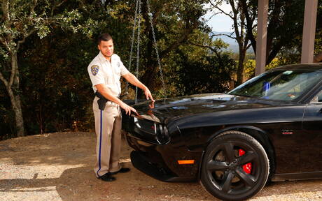 Hot americans, otter Abel Archer and beefcake Kaden Alexander sucking and fucking each other outdoor