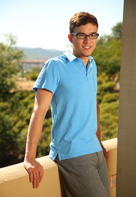 American hunky guy Drake Tyler and superstud Colton Casey get naked and showing butt outdoor