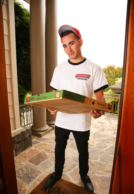 American beefcake Mark Long and beefy James Dickson have a good sex in kitchen