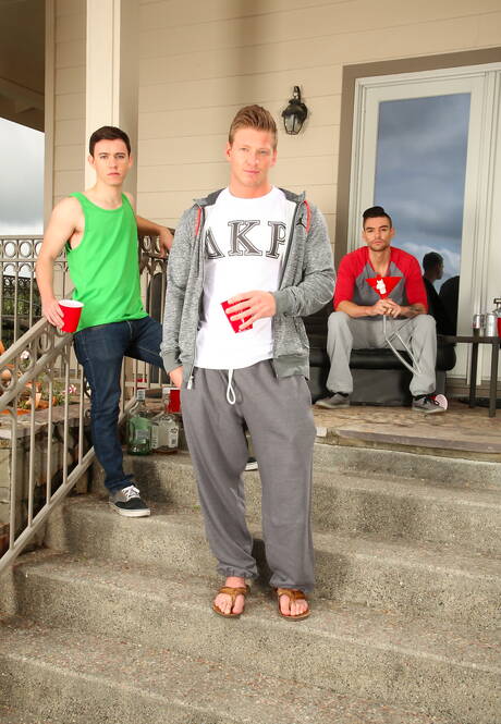 Shameless boys Johnny Torque, Cole Christiansen and Zach Taylor in hot 3some ass bang in bath