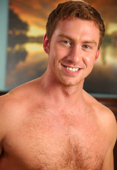 American stud Connor Maguire and husky guy Matthew Ryan in black on white anal sex