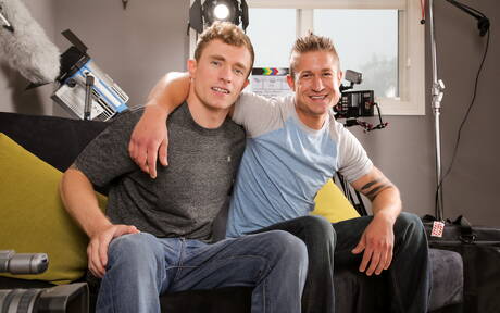 American stud Markie More and  Michael Molotov shows a well-build body