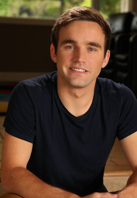 Next Door Studios: American beautiful boy Andrew Collins get naked and showing hot ass