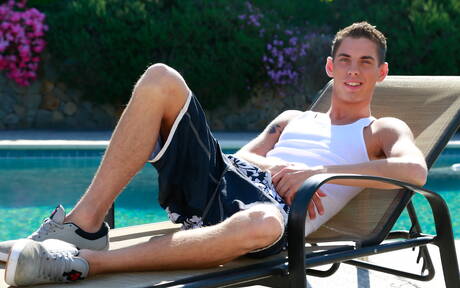 Sexy Trent Ferris, Sam Truitt and Cody Walker in threesome fuck action in the pool