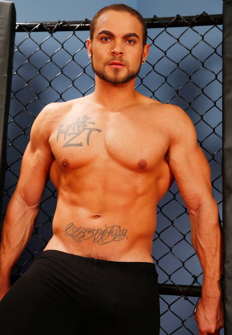 Pretty american boys hunky guy Brock Avery and husky guy Derek Maxum have a good interracial sex