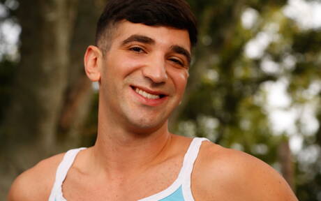 Nice american buddies stud Connor Maguire and superstud Andy Banks in hard anal sex outdoor