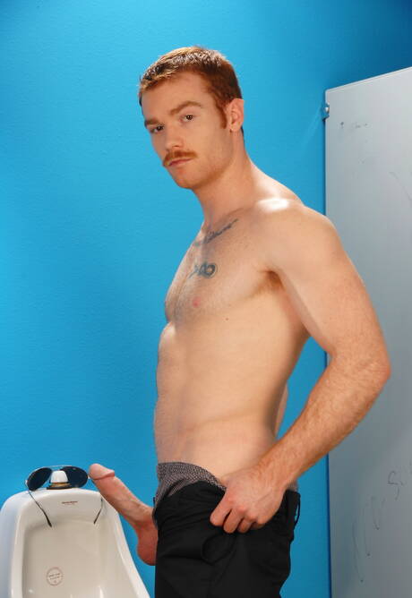 Next Door Studios: Two american dudes hunk Parker London and hairy stud James Jamesson have a hot couple scene in bathroom