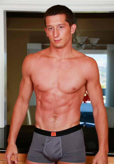 Next Door Studios: Connor Maguire, Drake Tyler and Josh Villa have 3some anal sex in kitchen