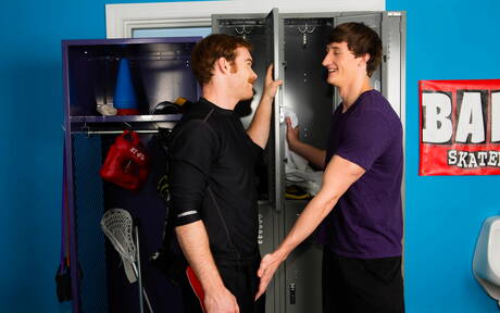 Die heißen Amerikaner Otter James Jamesson und der Adonis Lance Alexander haben harten Analsex