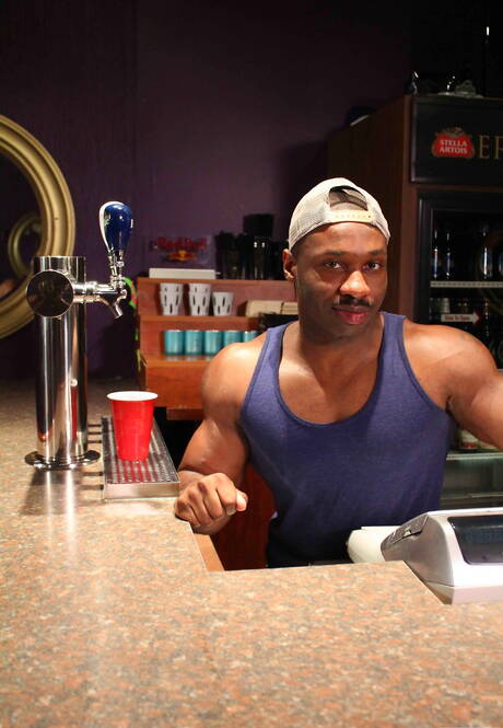 Sexy boys Marc Williams, Brandon Jones and Jay Black in hot interracial 3some ass fuck