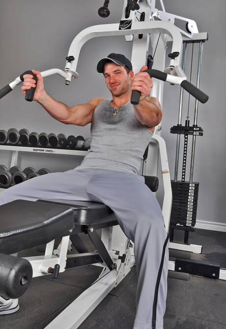 Canadian husky guy Trystan Bull having a pleasure