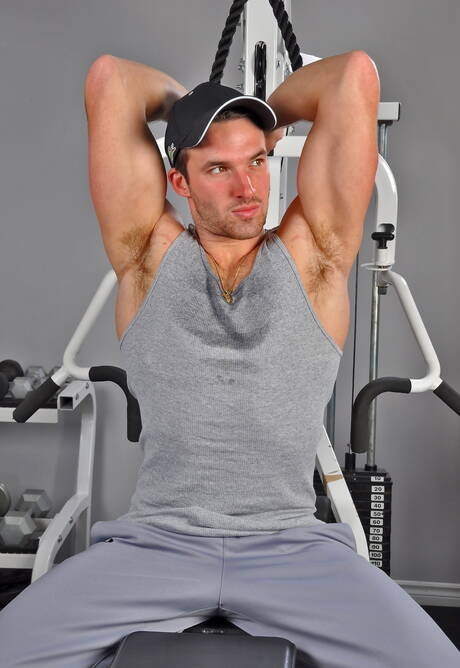 Canadian husky guy Trystan Bull having a pleasure