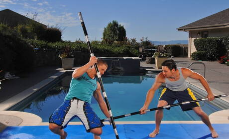 Deux garçons américains musclés Marcus Mojo et l