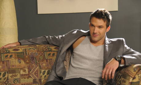 Busty brunette Kelly Summers kissing and fucking with sporty bisexual Trystan Bull