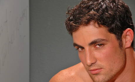 American hairy stud Jack King teasing his dick