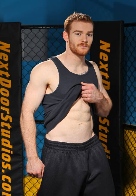 American otter James Jamesson having a pleasure