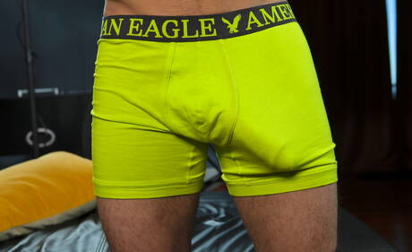 Pretty american boys strongman Samuel Otoole and husky guy Caleb Colton fuck ass after blowjob