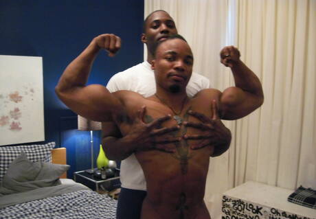 Ebony superstud Nubius and  Max Trucker in hot ass fuck action