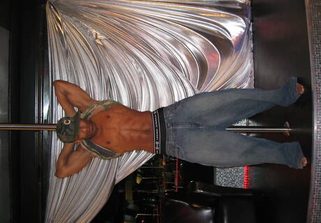 Black muscular Phoenix (b) having a pleasure