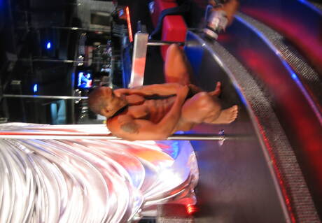 Black muscular Phoenix (b) having a pleasure