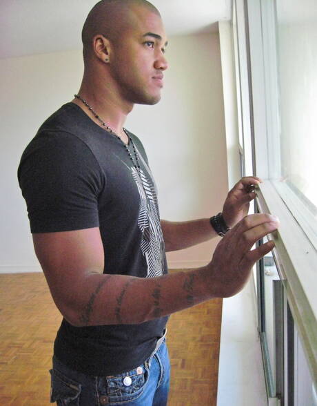 Next Door Studios: Black superstud Kiern Duecan and  Yates fuck ass after sucking