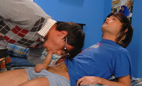 Twink Jay Dubbs and hot twink Landon Terry sucking and fucking each other