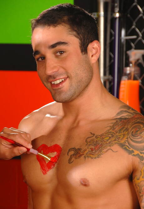 Le star americane Samuel Otoole, un ragazzo robusto, e Dominic Pacifico, un uomo robusto, che si fanno un culone