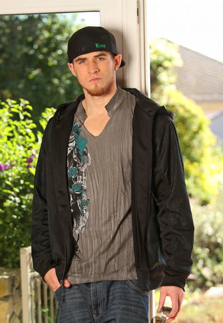 Next Door Studios: Hunky guy Flexx Boola teasing his cock