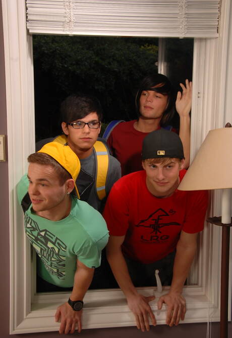 Next Door Studios: Student campus orgy with Joey, Noah, Jay, Landon Terry