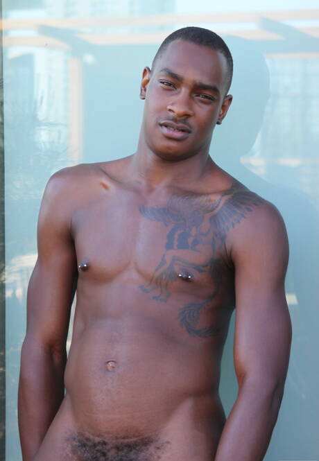 Next Door Studios: Oriental strong bull Rob Lee and black tough guy Tyson Tyler have a good sex outside