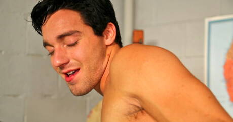 American beautiful boy Tyler Morgan and hot twink Alex Love in hard anal sex