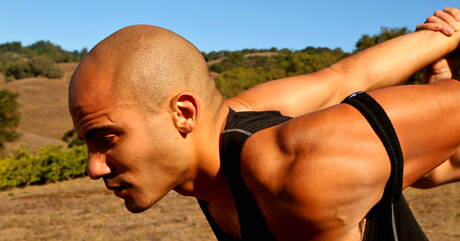 ラテン系の筋肉質なリディック・ストーンが屋外でチンコをしゃぶる