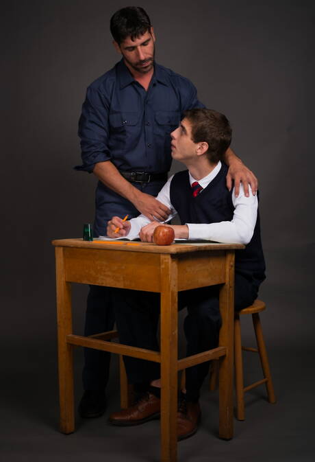 Two american dudes young Sam Truitt and well-built Tony Salerno sucking and fucking each other