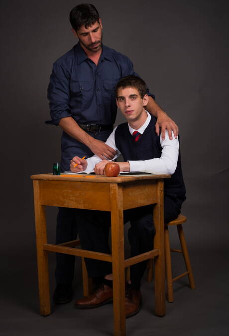 Two american dudes young Sam Truitt and well-built Tony Salerno sucking and fucking each other