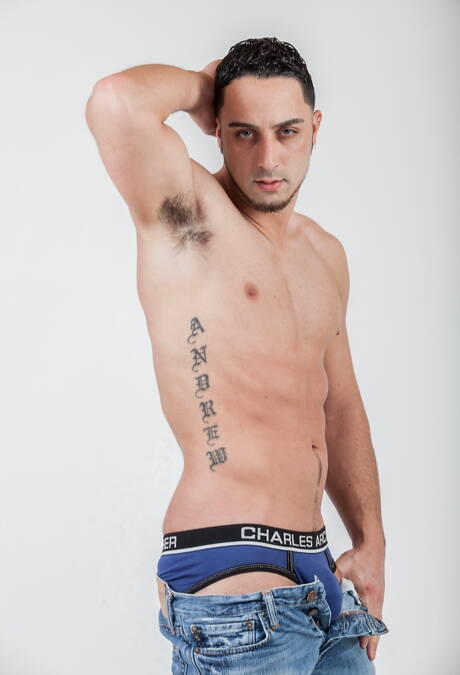 American pornstars stud Andrew Fitch and superstud Colton Grey in hot homosexual action