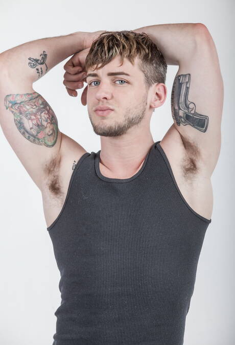 American pornstars stud Andrew Fitch and superstud Colton Grey in hot homosexual action