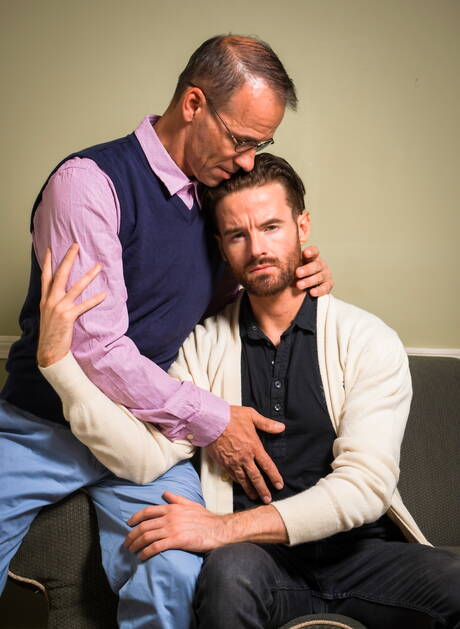 Irish hot bear Brendan Patrick and american muscular Rodney Steele undressing and showing ass