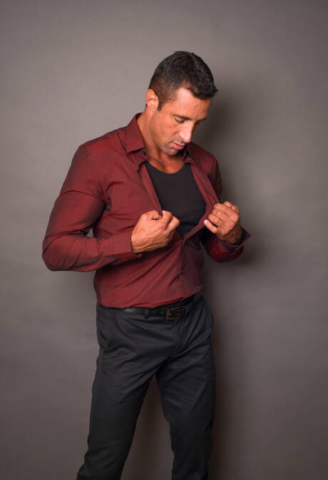 Hot american boys superstud Andrew Fitch and beefy Nick Capra teasing cock