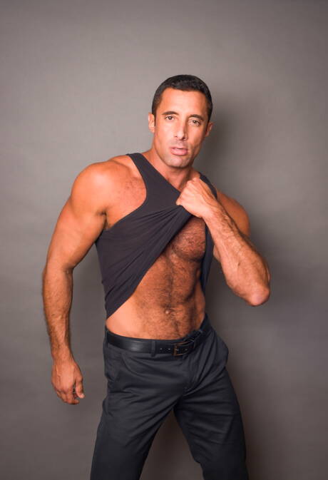 Hot american boys superstud Andrew Fitch and beefy Nick Capra teasing cock