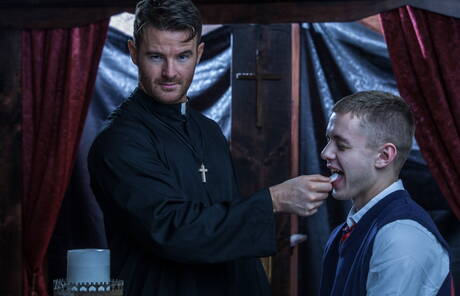 Irish mature bear Brendan Patrick and american hunk Ian Levine posing naked