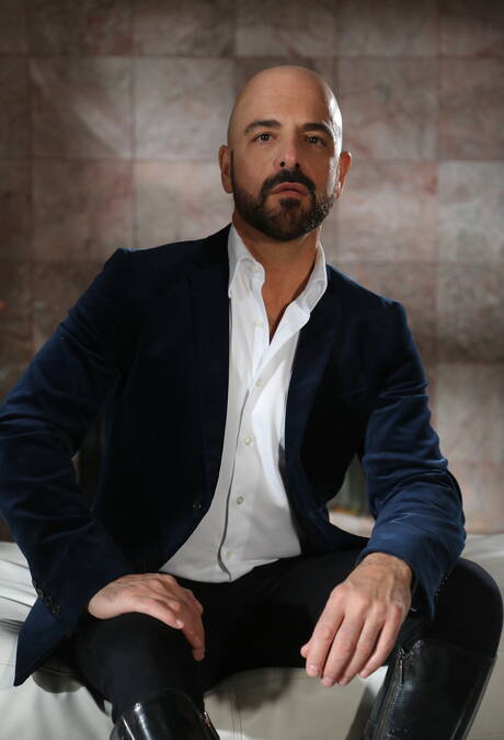 Pretty american boys otter Adam Russo and beefy Andy Banks have a hot couple scene