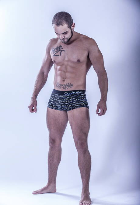 Icon Male: Hot american guys muscular Brock Avery and young boy Sam Truitt posing nude and showing hot butt