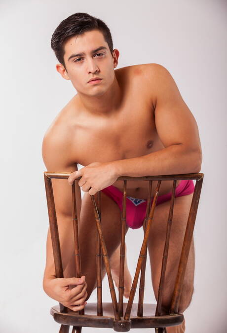 Icon Male: Two american guys husky guy Andrew Fitch and hunky guy Jacob Ladder get naked and showing tight butt