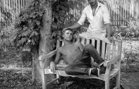 Schaamteloze jongens Brendan Patrick, Sam Truitt en Trent Ferris in hete trio-kontneukactie in de buitenlucht