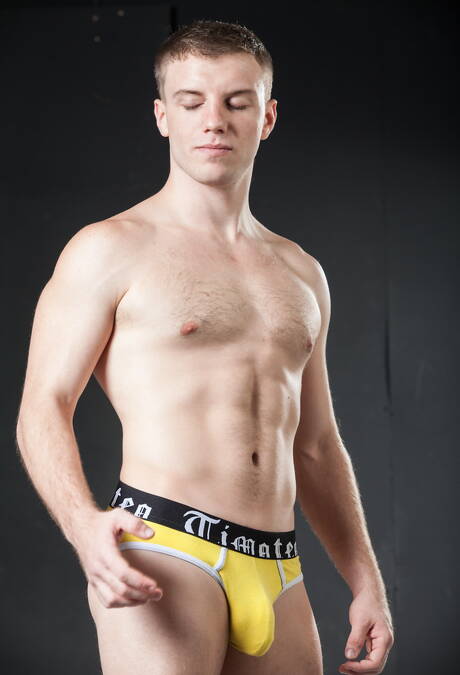 Pretty american guys twink Doug Acre and hairy stud Brett Bradley undressing and showing hot butt