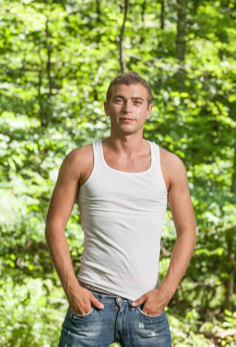 Icon Male: Hot american dudes tough guy Nick Capra and hairy stud Alexander Greene get naked and showing nice ass outdoor