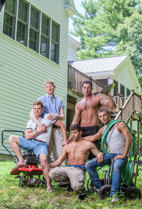 Sexy homo Nick Capra houdt een heet boerenfeestje met zijn vrienden