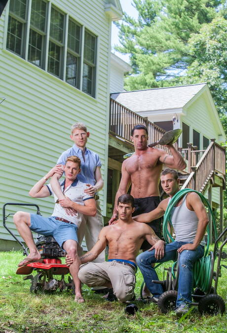 Sexy homo Nick Capra houdt een heet boerenfeestje met zijn vrienden