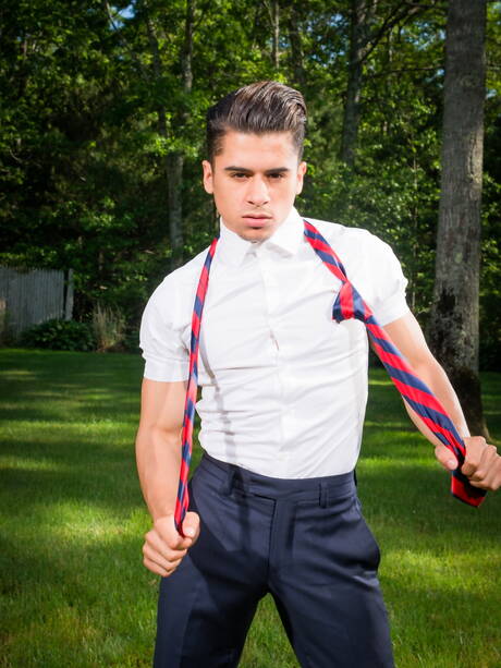 Icon Male: Famous americans, hunk Armond Rizzo and beefcake Hugh Hunter posing naked and showing hot butt outdoor