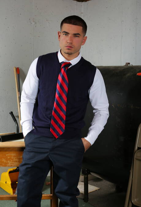 American strongman Brandon Wilde and russian tough guy Vadim Black teasing dick